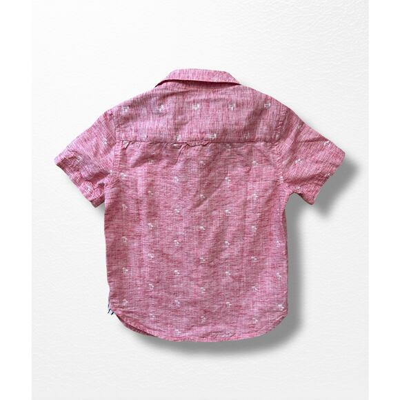 Denim & Flower Boys’ Palm Trees Button-Down Shirt, Size 4 - Picture 4 of 8